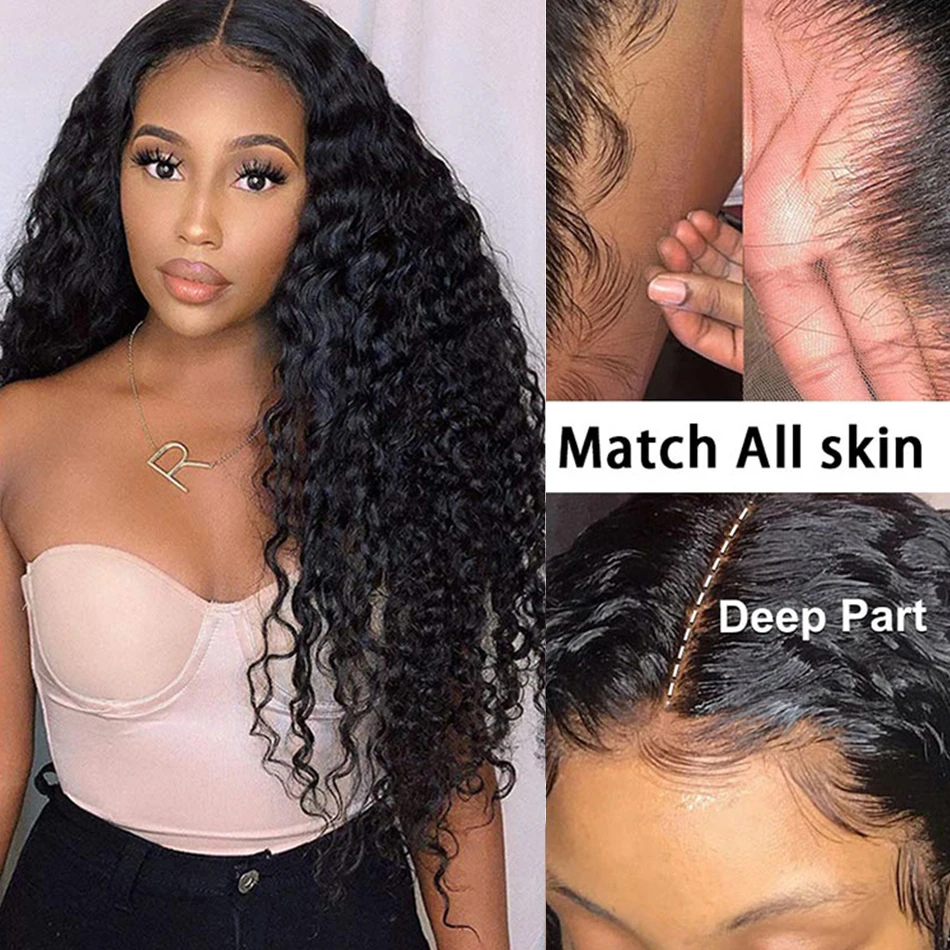 spesifikasi Wig Depan Renda Percikan Rambut Manusia Gelombang Air Wig Bob Pra Dipetik Wig Rambut Manusia Frontal Renda Brasil Basah Dan Bergelombang Ikal Dalam