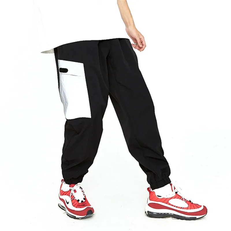 Брюки MRMT Мужские Светоотражающие широкие штаны много карманов винтажные