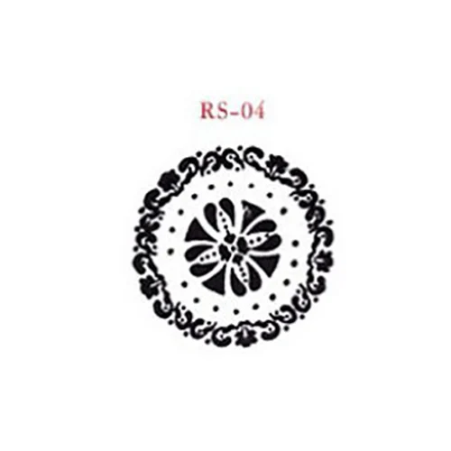 RS-04 1 шт. винтажный цветочный узор Круглый Деревянный резиновый штамп для скрапбукинга DIY Фото трафареты для альбома ремесло штампы подарок - Цвет: RS-04