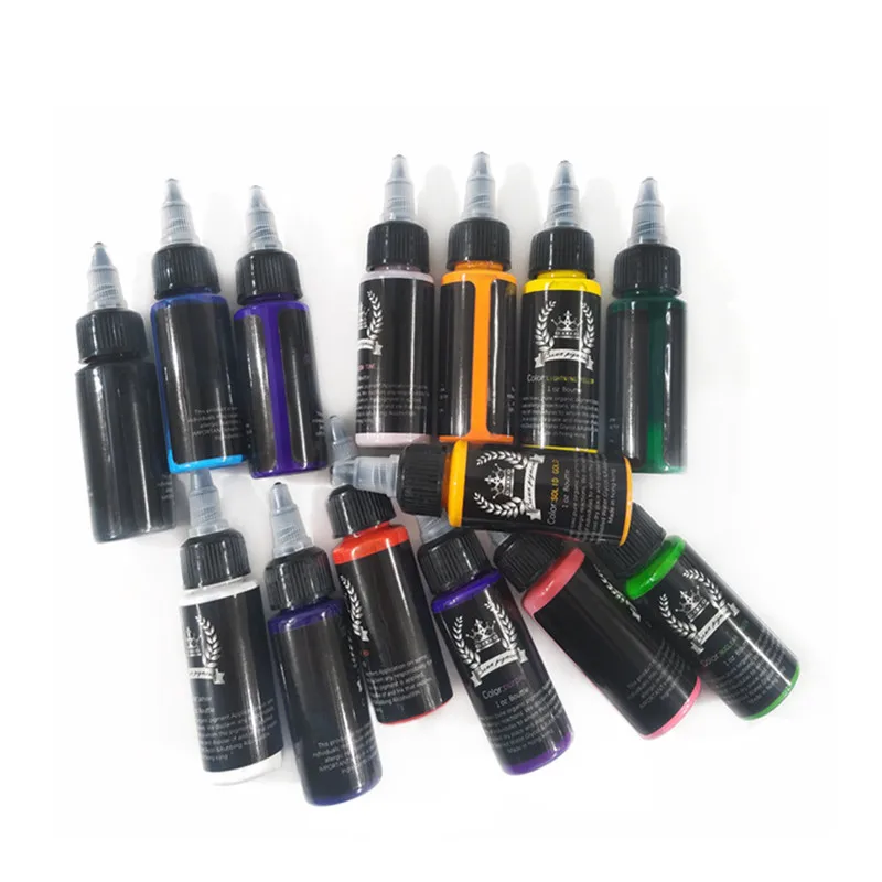 1 шт. 30 мл разноцветные чернила для татуировок пигментные краски красоты макияжа