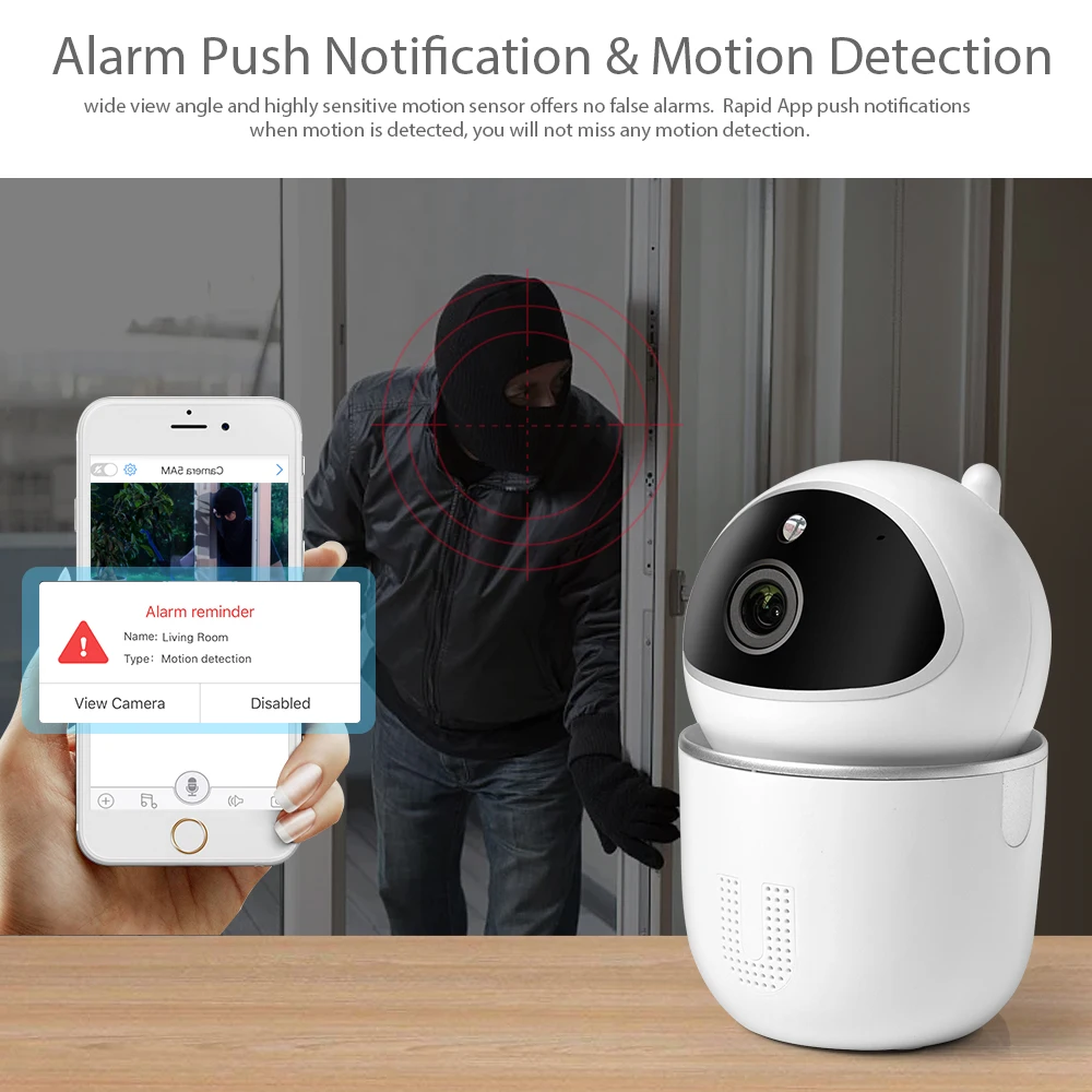 IP камера ALARMEST Tuya с поддержкой Wi Fi и автослежением 1080P|Камеры видеонаблюдения| |