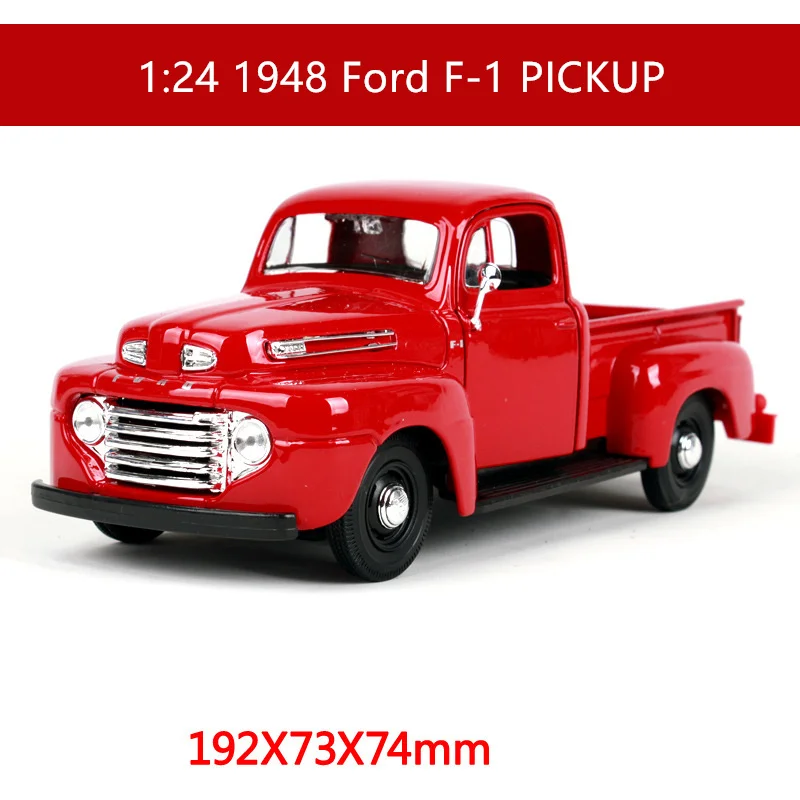 Красный Maisto 1:24 Chevrolet Ретро пикап моделирование Моделирование сплав модель автомобиля ремесла Коллекция игрушек инструменты подарок - Цвет: Красный