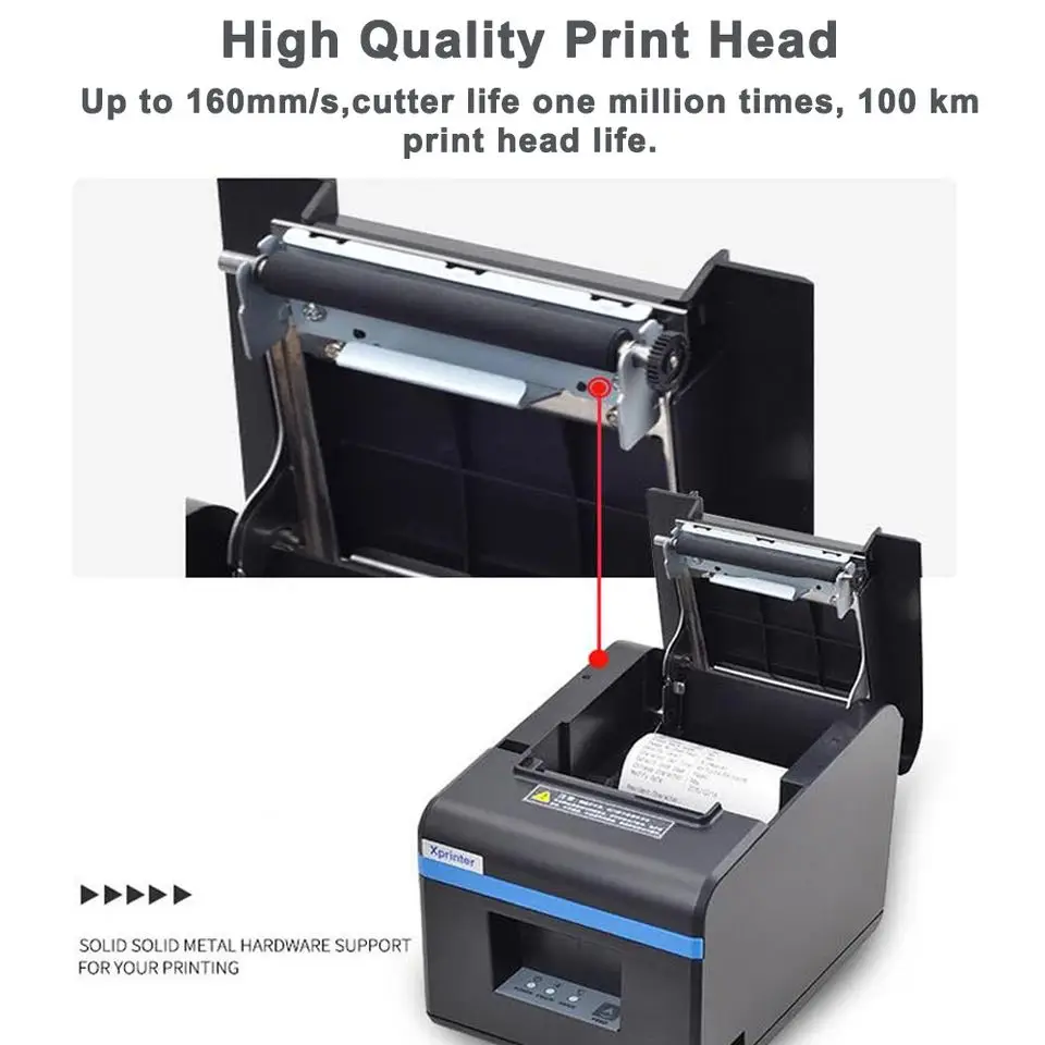 Xprinter термальный pos Штрих-код чековый принтер билета 80 мм bluetooth кухонные принтеры