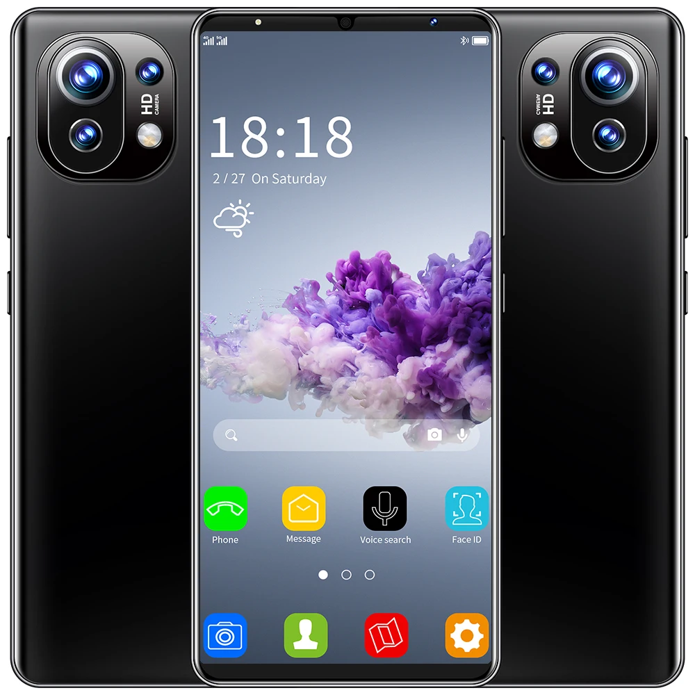 

2021 Global Version Smartphone New Arrival M11 Mobile Phone MTK6889 10 Core 6.1Inch 5G 8+256G 24MP+32MP 5200MAH Android10.0