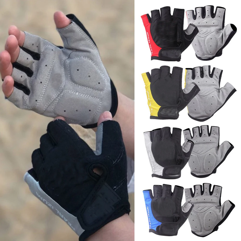 

Cycling Gloves Bicycle Gloves Bike Gloves Anti Slip Shock Breathable Half Finger Short Sports Gloves Accessories for Men Women