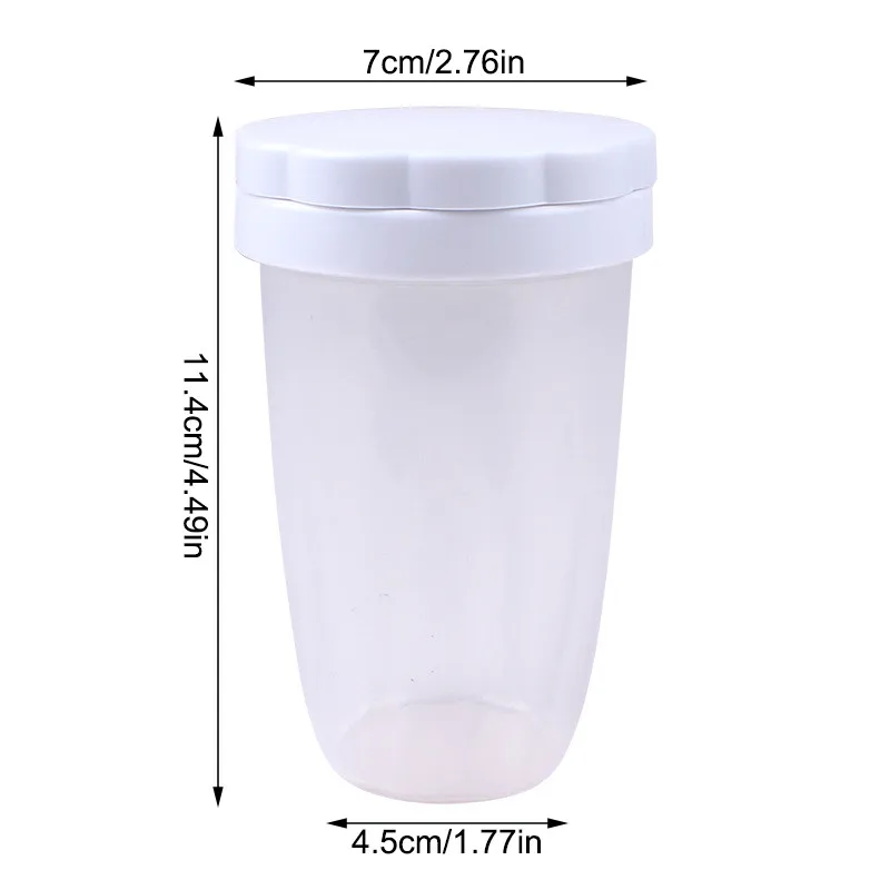 MOSEKO Plastic Flour Sieve Cup Powder Mesh Seasoning Jar Baking kitchen Gadget For Cakes Hand-screened Sugar |