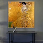 Портрет Adele Bloch от Gustav Klimt Canvas настенные картины Art Gold художественные плакаты и принты настенные картины для декора
