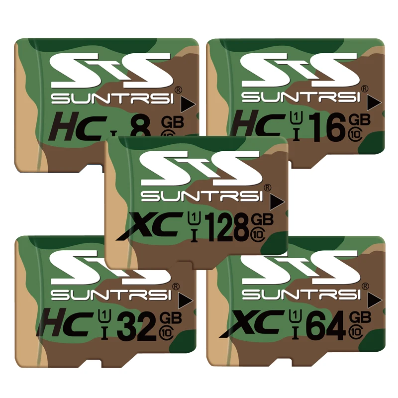 Suntrsi Micro sd TF карта 128 Гб класс 10 высокая скорость 64 SD для смартфонов и планшетов