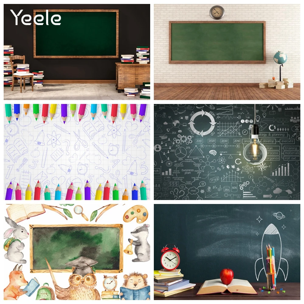 Yeele доска класса детей обратно в школу школьников фон для фотография фотосессия