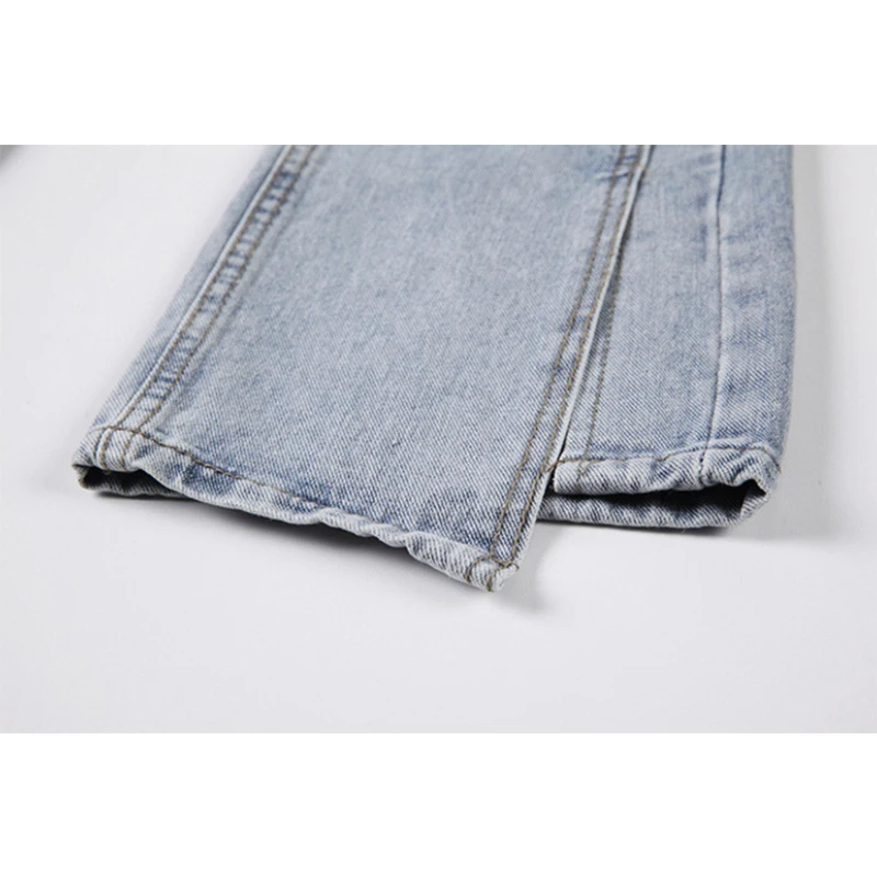 

Nbpm 2021 Korean Fashion Woman Jeans Vintage Jeans Denim Trousers Wide Leg Jeans Woman High Waist Pants Streetwear Loose Bottom