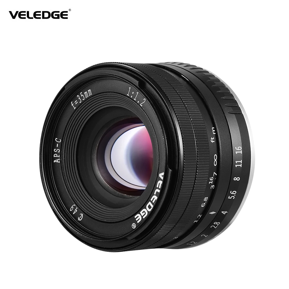 Основной объектив камеры VELEDGE 35 мм F/1 2 с супер высоким разрешением ручной