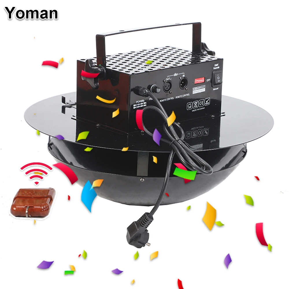 

150W Confetti Streamer Cannon Machine DMX512 Remote Control Four Heads Electric Paper Confetti launcher Cannon Moving Head Light
