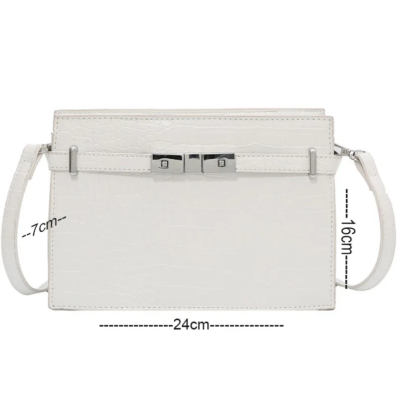 

Ddjpd. crocodile pattern ladies fashion bags wild messenger bags shoulder bags large capacity ladies handbags