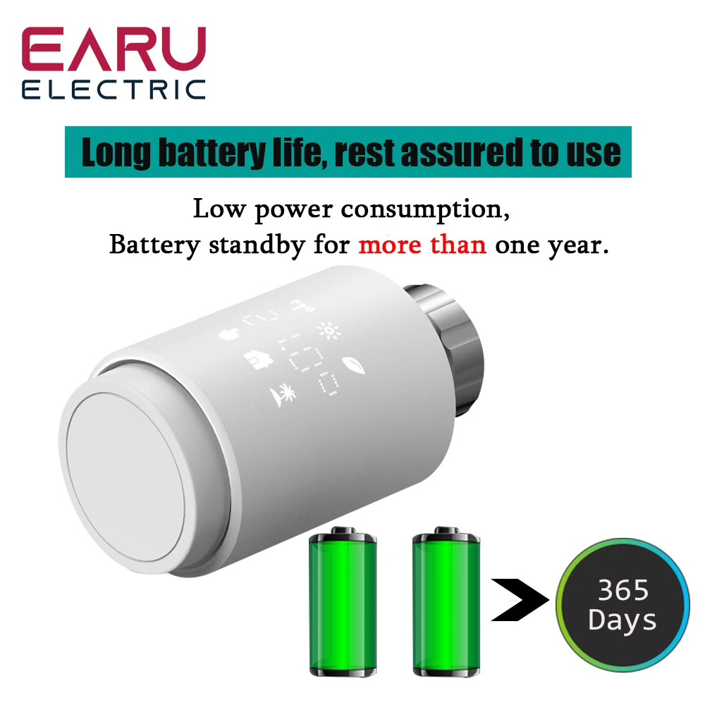 Привод радиатора Tuya Smart ZigBee программируемый термостатический клапан с