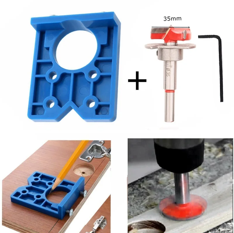 

35mm Wood Hole Saw Cabinet Drill Locator Hinge Wood Hole Saw Drill Locator