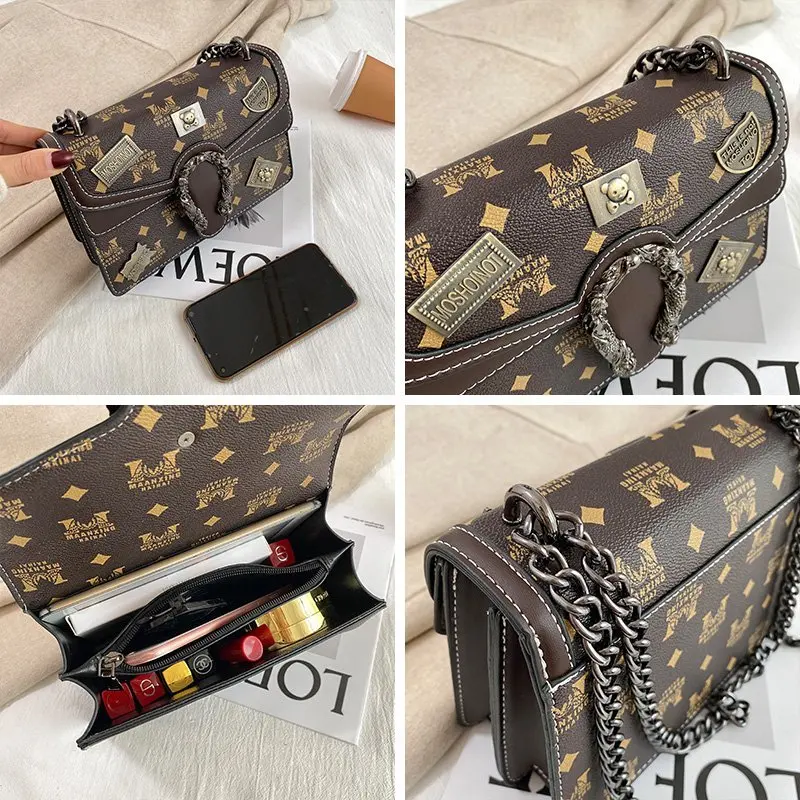 

New Women's Designer Luxury Shoulder Bag Female Crossbody PU Leather Zipper Hasp Handbag Classic Tote Phone Sachet Messenger Bag