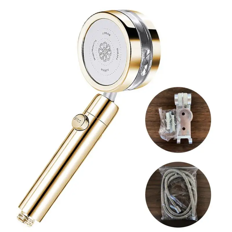 

Hot One-button Stop Superchard Shower Head Water Flow 3 In 1 High Pressure Spray 360 Degree Rotatable Nozzle Bathroom Accessory