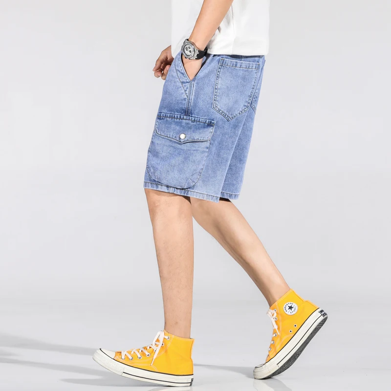 Baggy Jeans 7XL Plus Size Denim Jeans Mens Shorts Jeans High Quality Casual Pants Denim Trousers Fashion Male 2021 New Summer