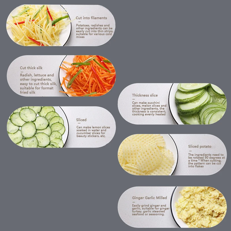 

Multifunctional Vegetable Cutter Shredders Slicers Fruit Potato Peeler Carrot Grater Kitchen Accessories Basket Vegetable Slicer