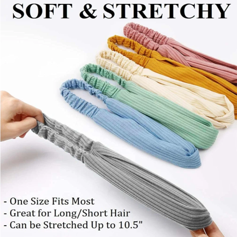 Повязка на голову для женщин эластичная повязка в стиле бохо девушек тюрбан