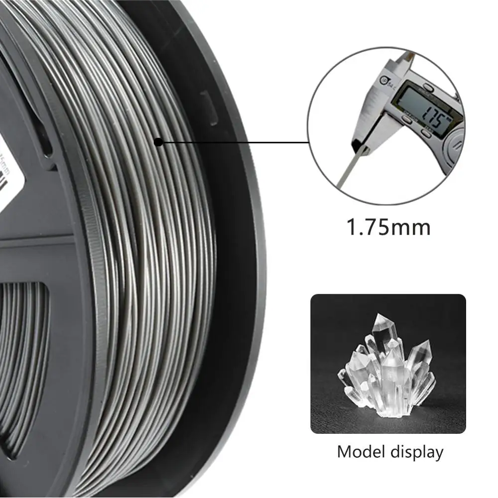 SUNLU PETG 3D-принтеры нити 1,75 мм 1 кг/2.2LB катушки черный ПЭТ принтер Материал