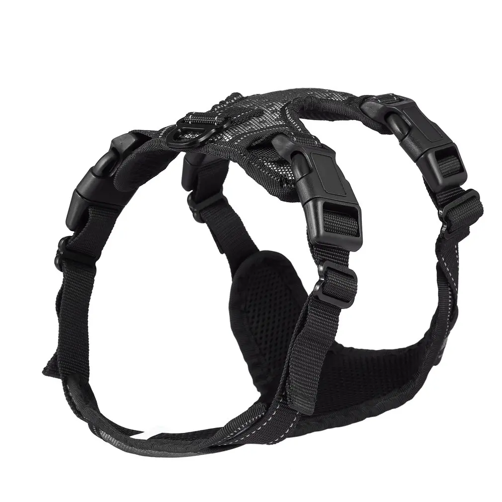 

Adjustable Pet Dog Harness Vest Comfortable Breathable Walk Safety Back Range No Pull Pet Vest Dog Supplies Easy Control