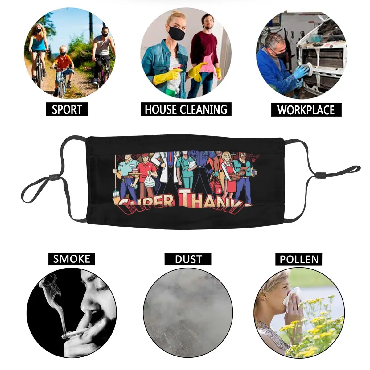 

Super Thanks Dustproof Mouth Mask