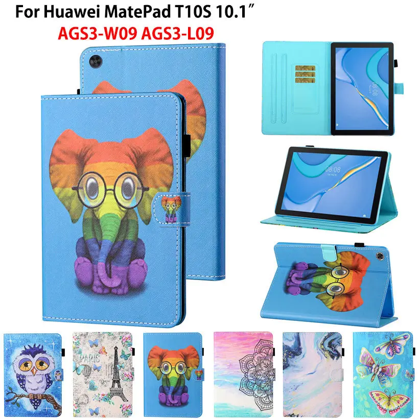 

Case For Huawei MatePad T10S AGS3-L09 AGS3-W09 10.1'' Cover Funda Tablet Kids Fashion Cartoon Stand Shell Capa