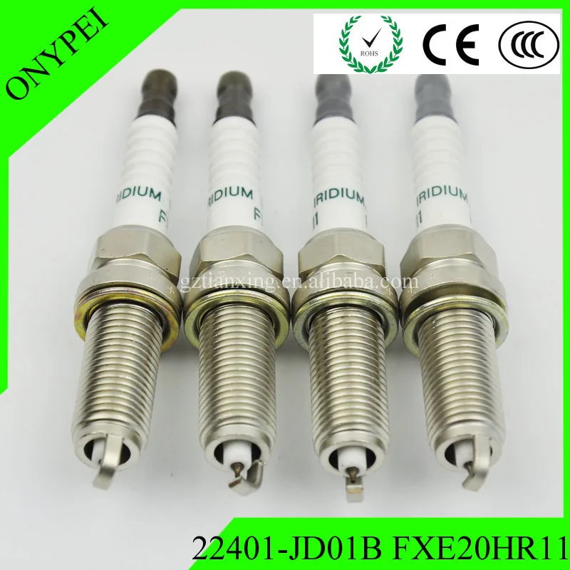 4 шт. 22401 JD01B FXE20HR11 иридиевая Свеча зажигания для Nissan Altima Versa Cube Sentra 22401-JD01B FXE20HR 11