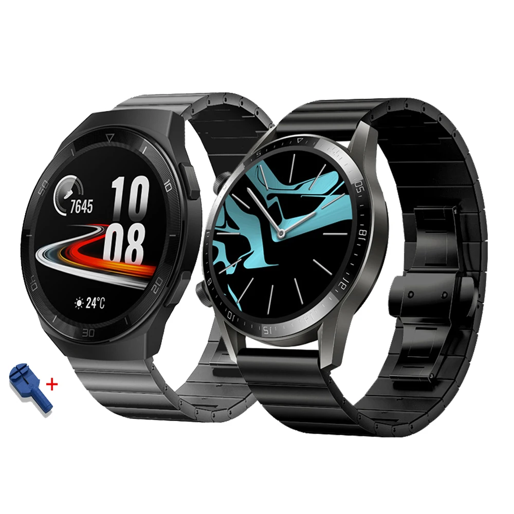 Ремешок для часов из нержавеющей стали Huawei Watch GT2 46 мм 42 ремешок смарт сменная