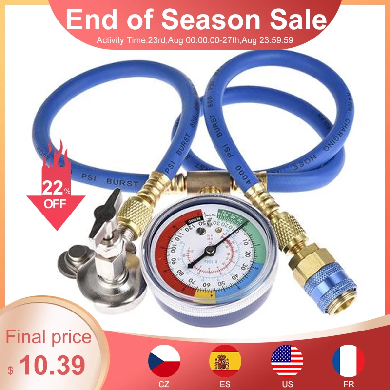 Инструмент для ремонта кондиционера быстроразъемный холодный манометр