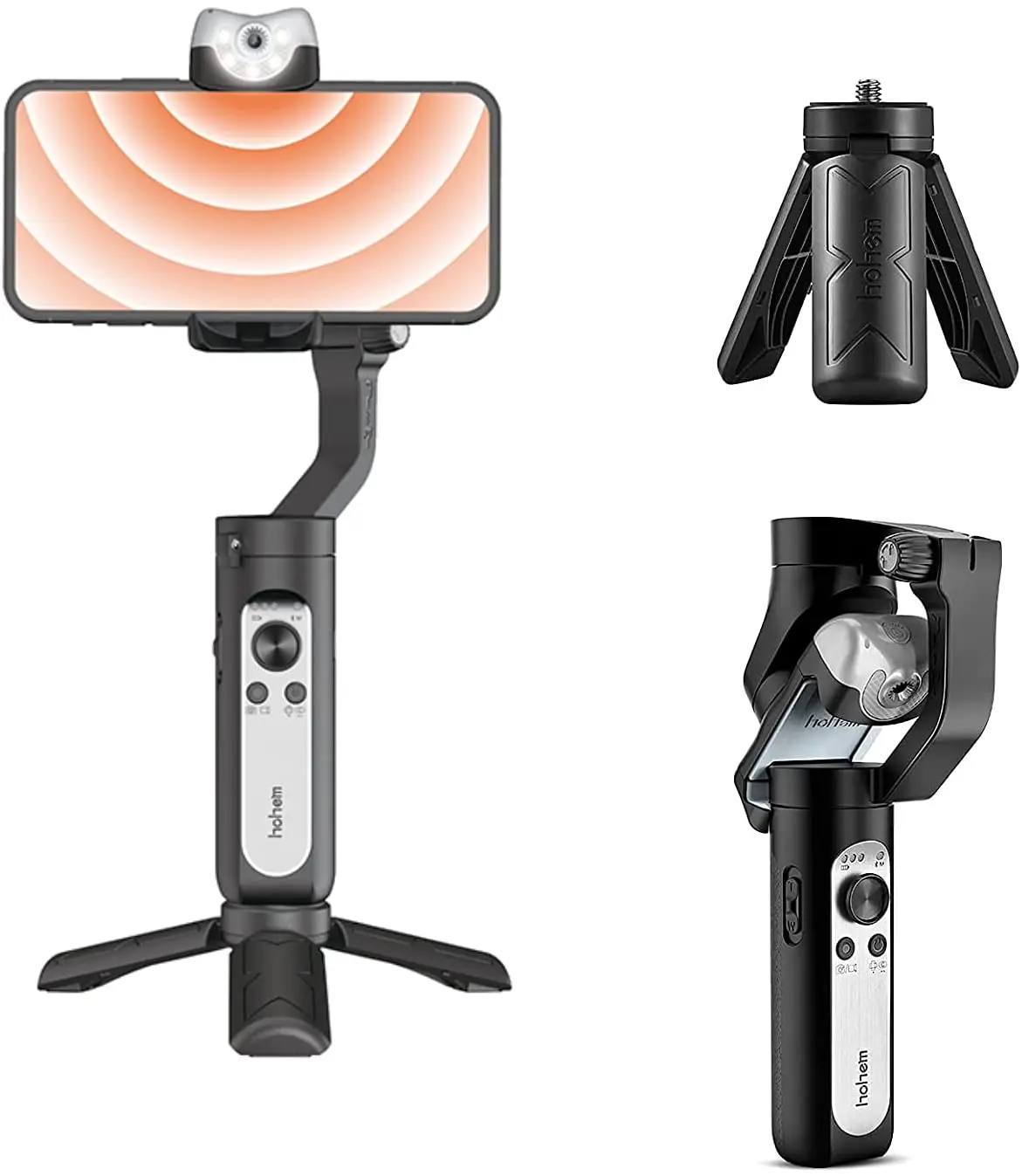 

Шарнирный стабилизатор V2 для смартфона, 3-осевой ручной профессиональный видеостабилизатор с рукояткой и ИИ-отслеживанием типа с