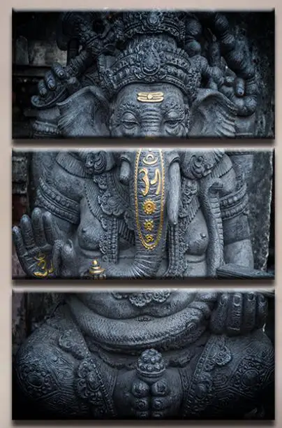 

Набор для алмазной вышивки «Hinduism Ganesha», картина 5D из квадратных/круглых страз, вышивка крестиком, Z1902, 3 шт.