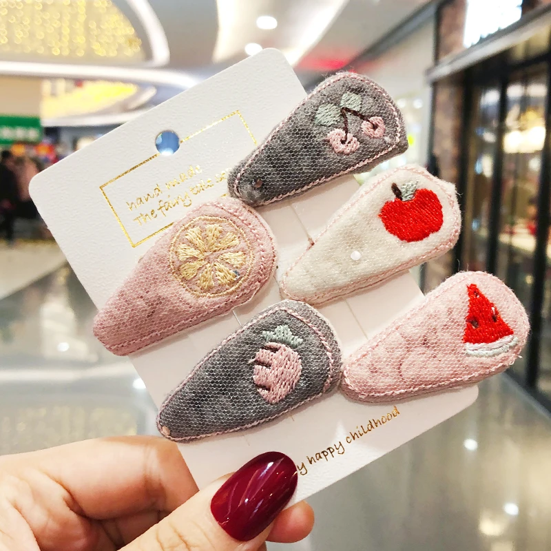 Детские милые цвета нейлоновая сетка Водосберегающие заколки для волос девочек