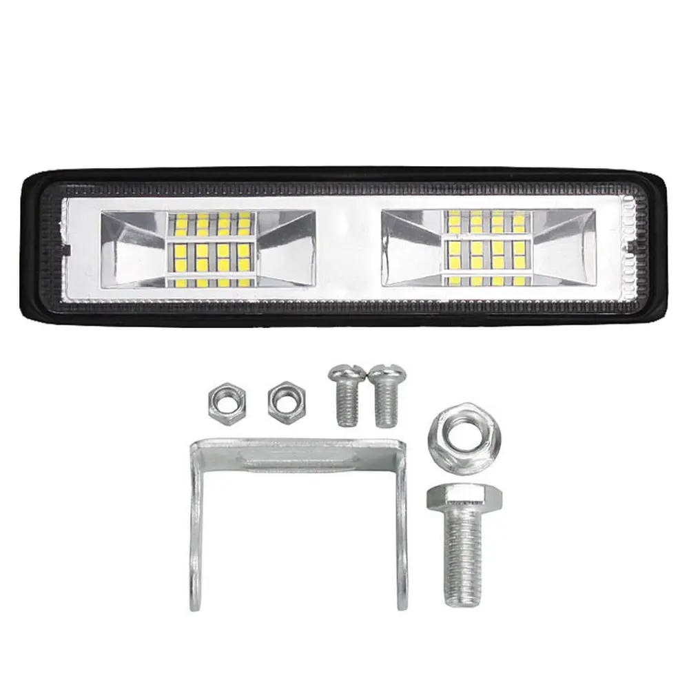 6 дюймов Светодиодная рабочая фара c светильник бар Двойной объектив 6000K Луч 48W 12V