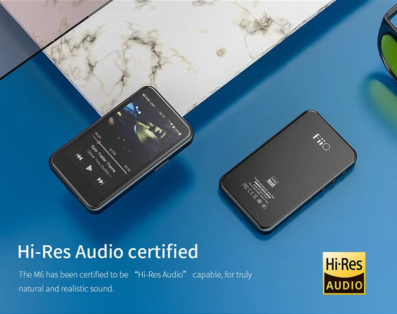 Музыкальный плеер FiiO M6 Hi-Res на базе Android с aptX HD, LDAC HiFi Bluetooth, USB аудио/ЦАП, поддержкой DSD и WiFi/Air Play