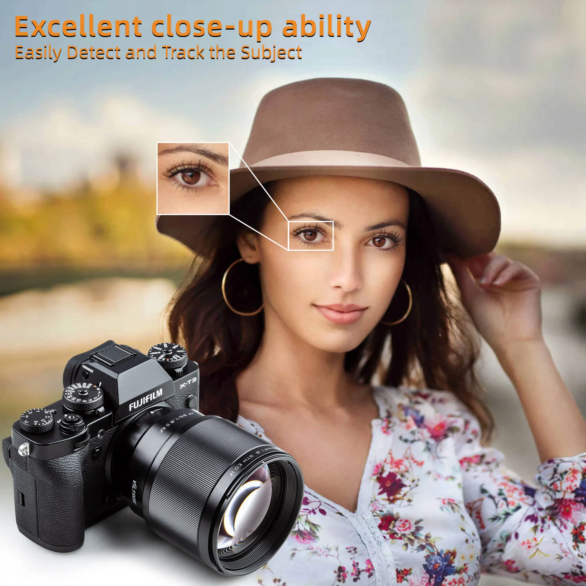 VILTROX 85mm f1.8 Mark II for Fuji XF Mount Lens Auto Portrait Fixed Focus Fujifilm X Camera | Электроника