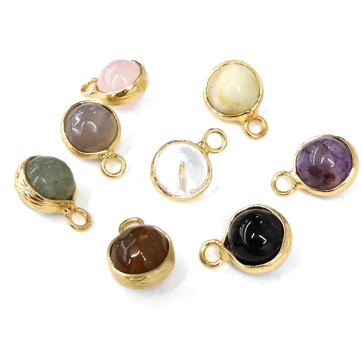 Натуральный Полудрагоценный кварцевый кулон в виде розы для изготовления