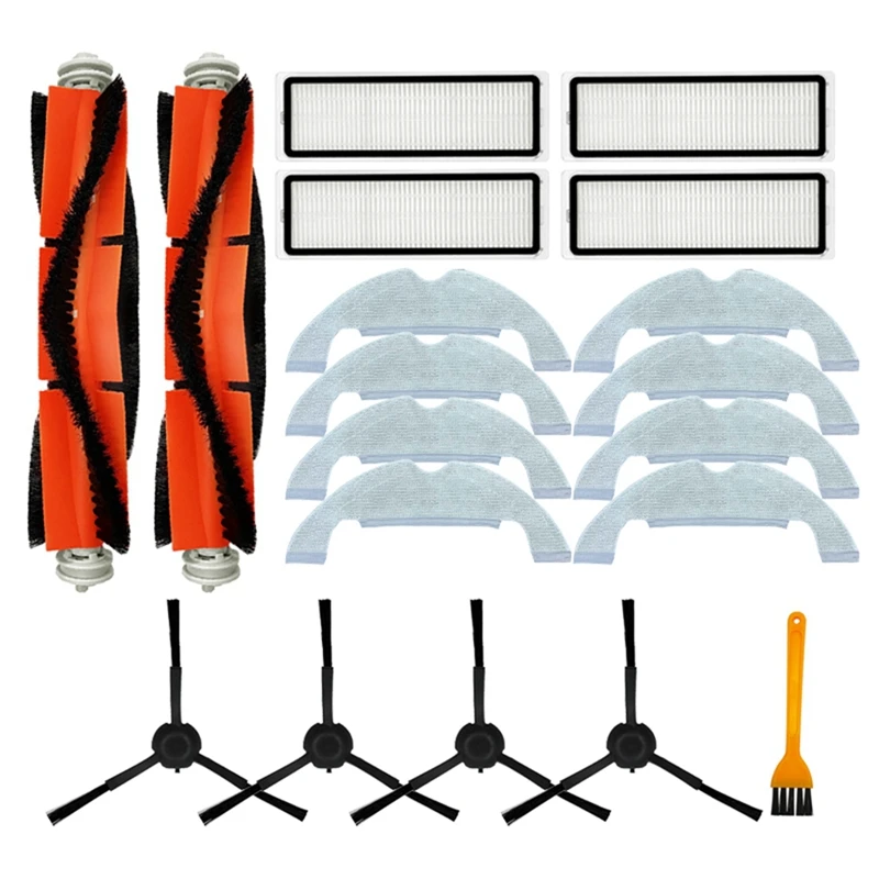 

Main Brush Detachable HEPA Filter Side Brush Cloth for Dreame Bot Z10 Pro Dreame L10 Plus Vacuum Cleaner