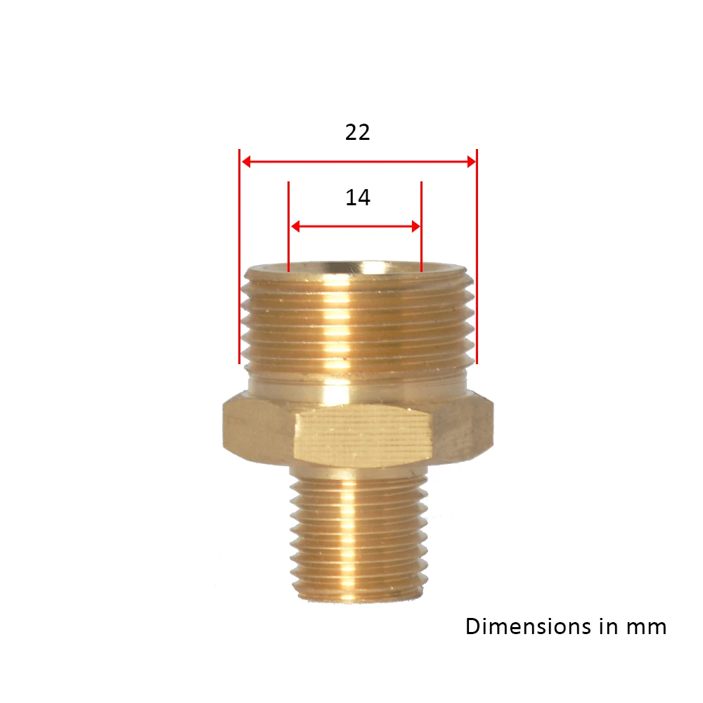 Разъем для мойки под давлением M22 + G1/4 &quotадаптер пенопласта пенопластовый