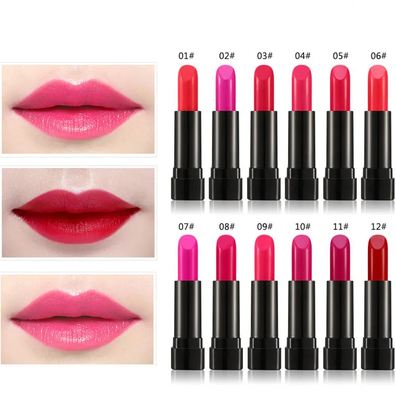 1 шт. 12 цветов губная помада в виде тыквы/красной помады жидкий Блестящий Блеск