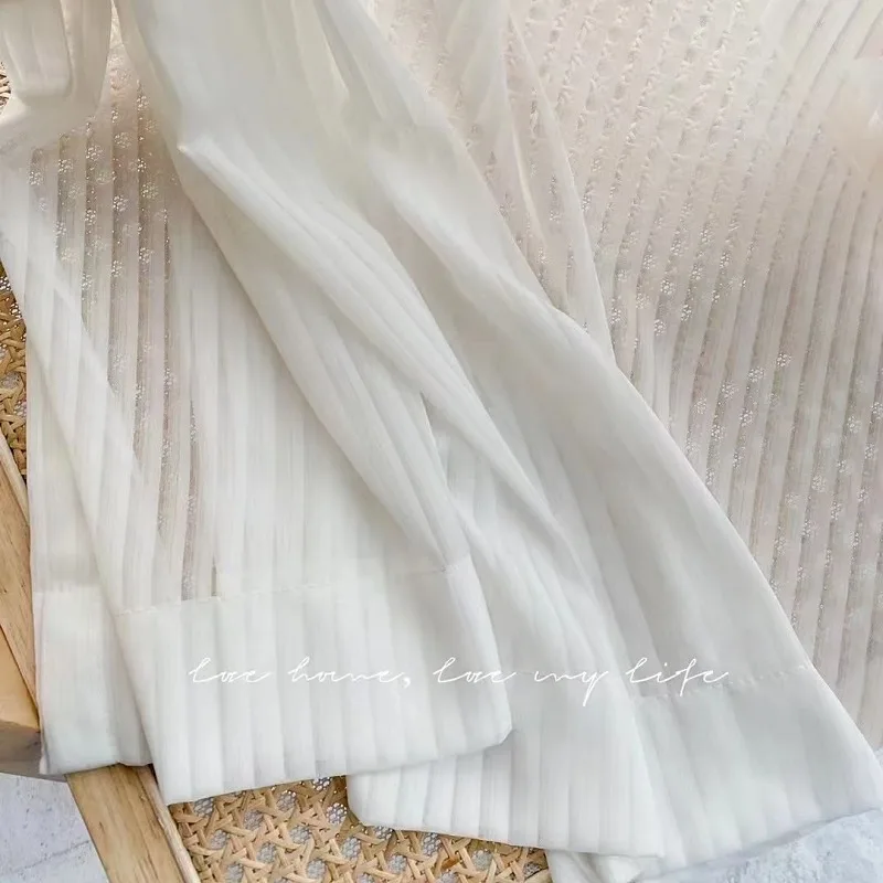 

YCENTRE белые просвечивающие шторы из полиэстера