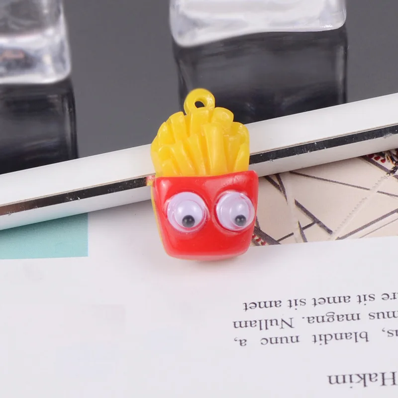 Оптовая продажа смолы Моделирование еда играть гамбургер картофель фри Diy