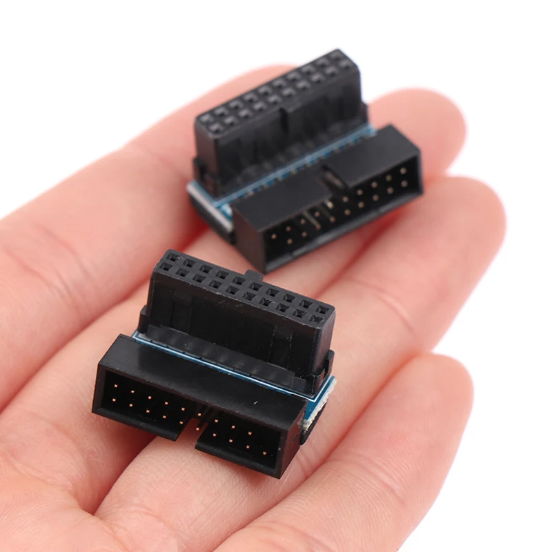 

Адаптер-удлинитель USB 3,0 штекер-гнездо 90 градусов для материнской платы