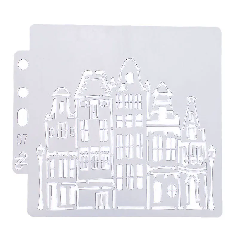 Creative building Layering Stencils for Diy scrapbook coloring painting stencil home decor diy etc. Product image | Канцтовары для