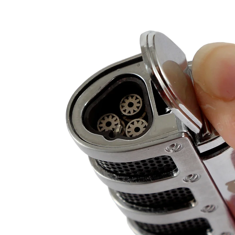 

COHIBA Cigar Lighter Butane 3 Torch Jet Flame Lighter Accessories Windproof Cigarette Lighters with Gift Box