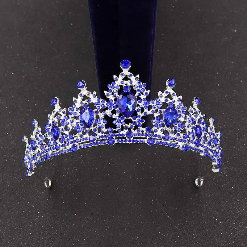 

New drop Tiara Bride Crowns Wedding Hair Accessories Adult Gift Princess Crown Party crystal Shiny CZ Headdress Tiaras Jewelry