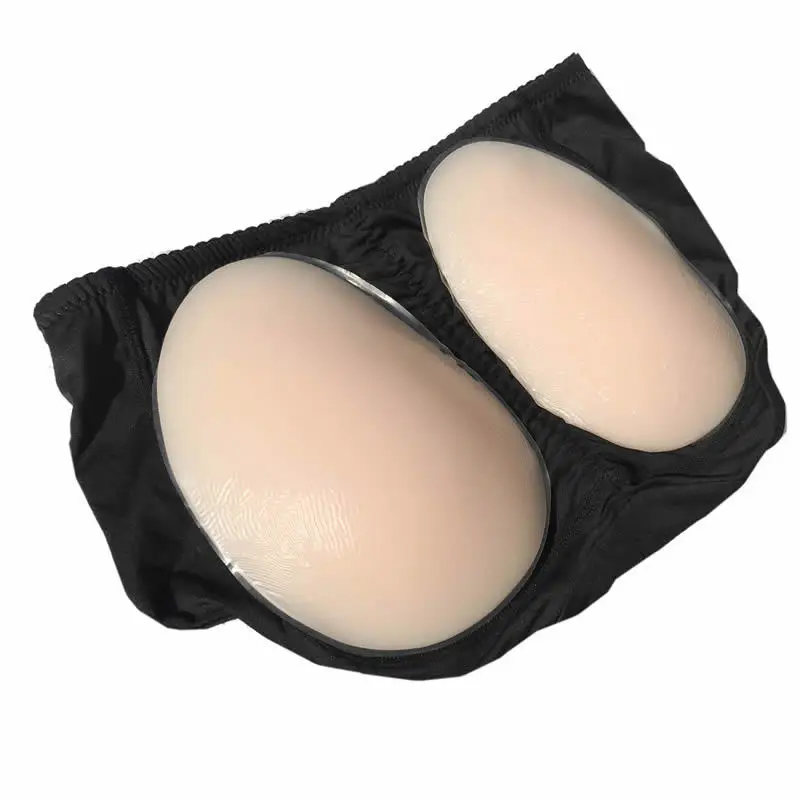 Silicon  Padded Panties Briefs  Women Panty Pad 2PCs Shapewear Bum Butt Hip up Enhancer Underwear images - 6