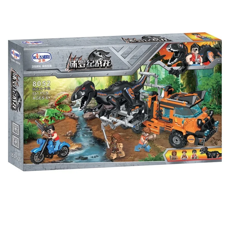 

Bricks Jurassic Park series dinosaur model Building Blocks toys for Childrens gift Boy 583Pcs