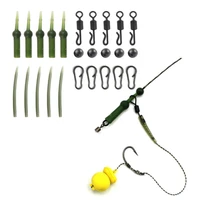 25pcsset fishing tool set swivel pin fishing connector link with interlock snap kit fishing accessory